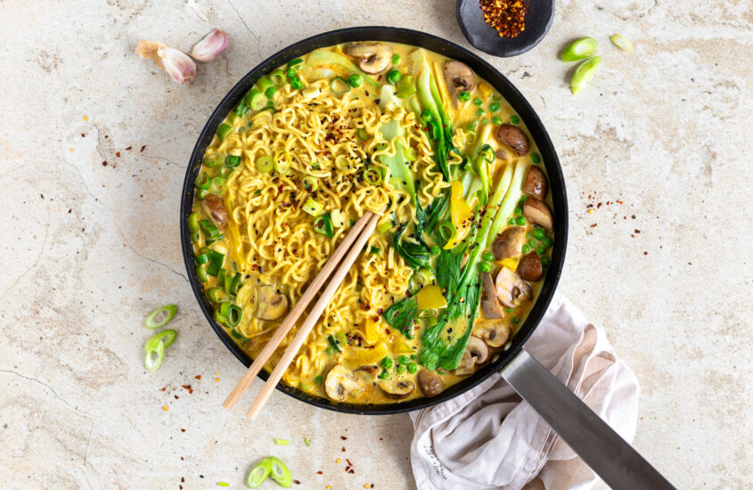 One Pot Curry-Nudeln