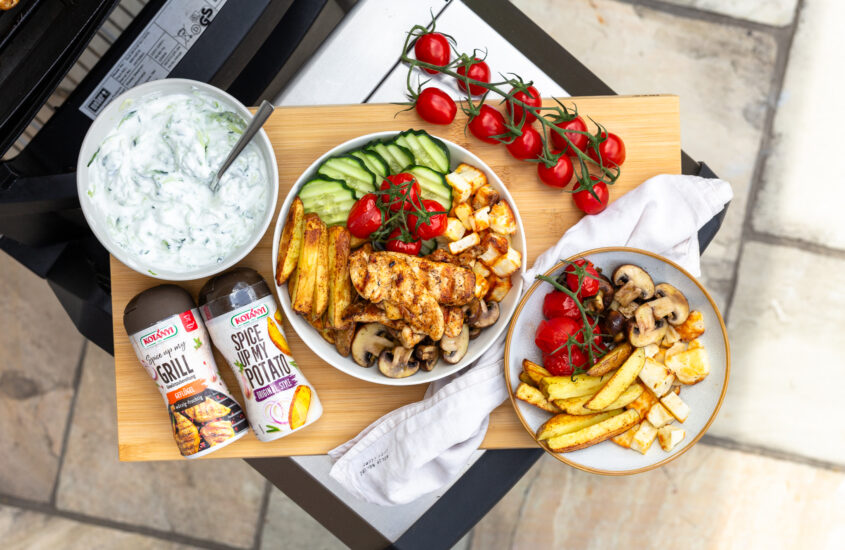 Grillbowl mit Hühnerfleisch