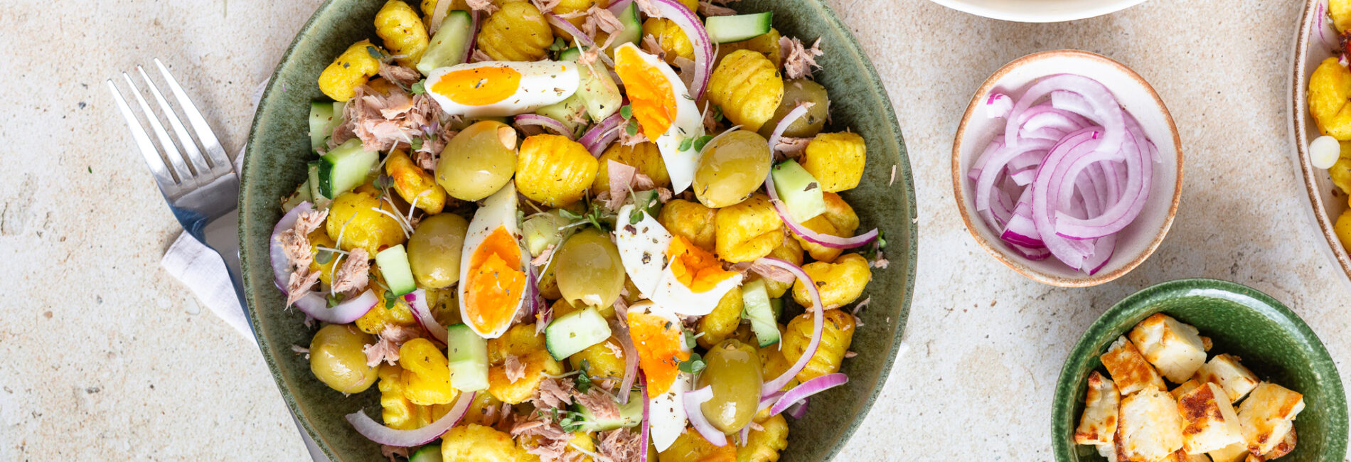 Französischer Gnocchi-Salat