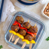 Bunte Gemüsebällchen-Spieße