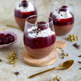 Schwarzwälder-Kirsch-Dessert im Glas