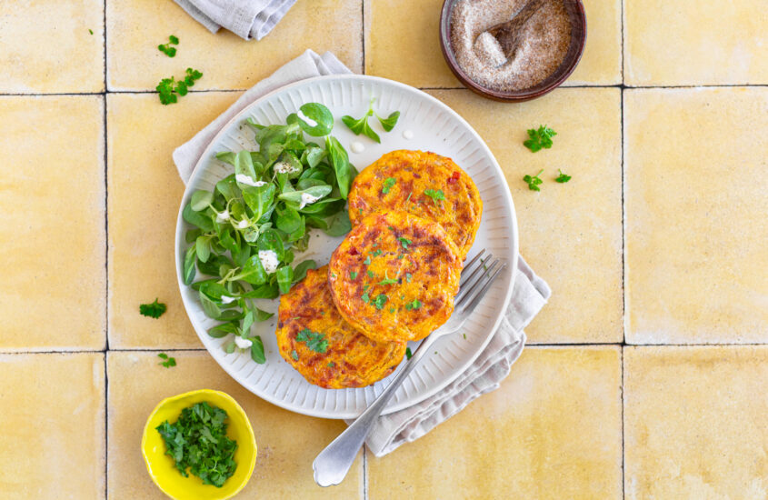 Kürbis Käse Laibchen