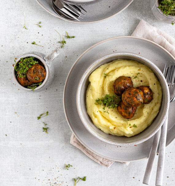 Faschierte Gemüsebällchen aus dem Ofen