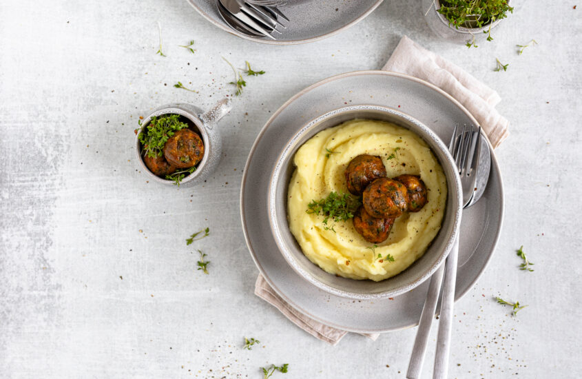 Faschierte Gemüsebällchen aus dem Ofen